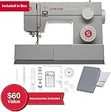 SINGER Heavy Duty 4423 High Speed Sewing Machine with Accessory Kit | Strong Motor With Enhanced Piercing Power, 97 Stitch Applications, Full Metal frame, 1-step Buttonhole & LED Light 4423 Sewing Machine