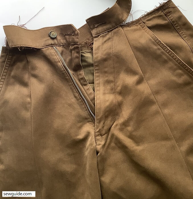 changing size of big pants with darts