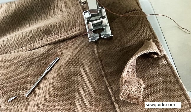 If thick seams are sewn over needles can break