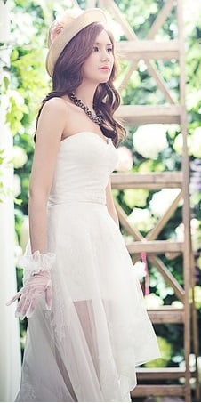 Aymmetrical dress silhouette