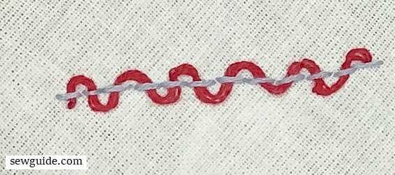 single thread back stitch