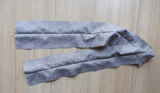 waistband cut for the skirt