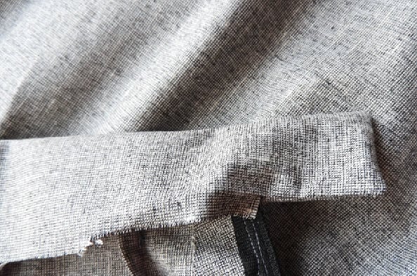 Fold the inner edge to the inside