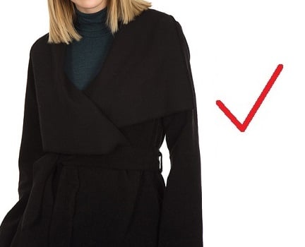 hide belly with dark colored clothes