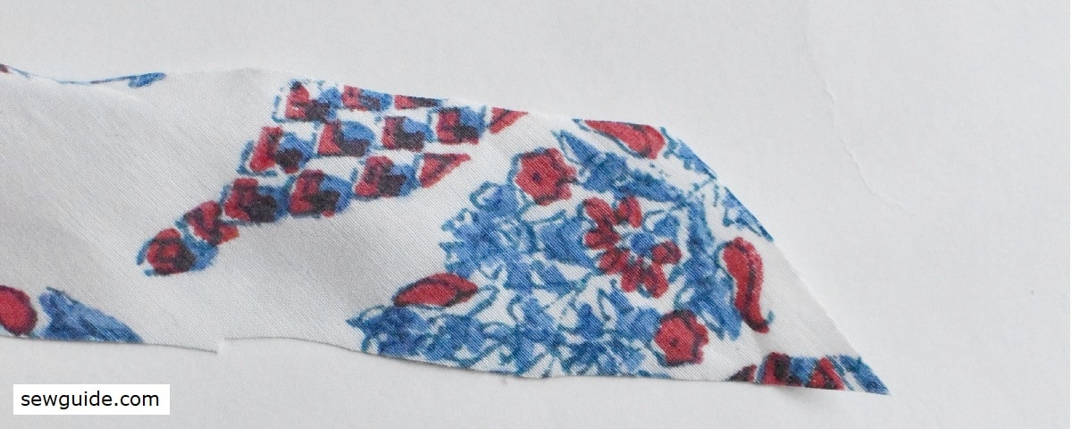 cut ends at 45 degree angle