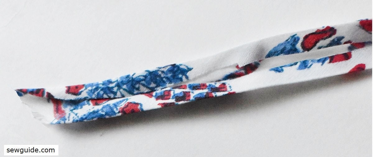 fold short edges to the inside