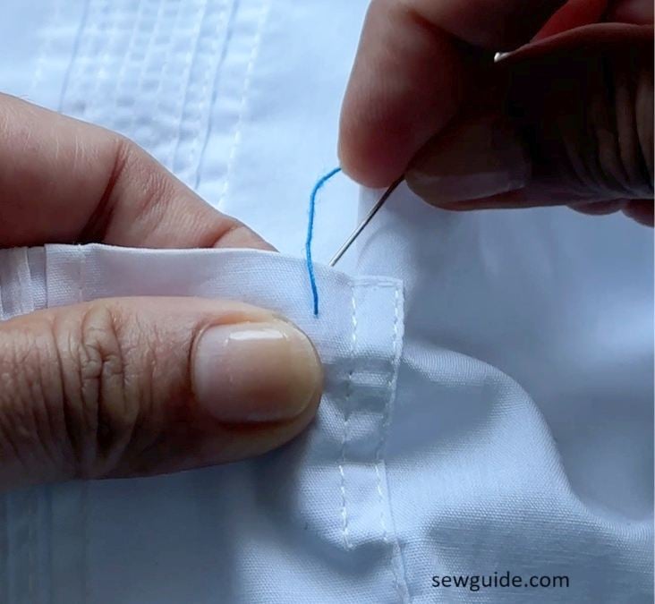 Make a straight stitch