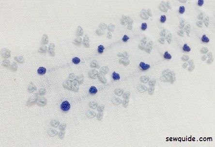 French knot Border