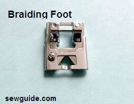 sewing machine feet - braiding foot