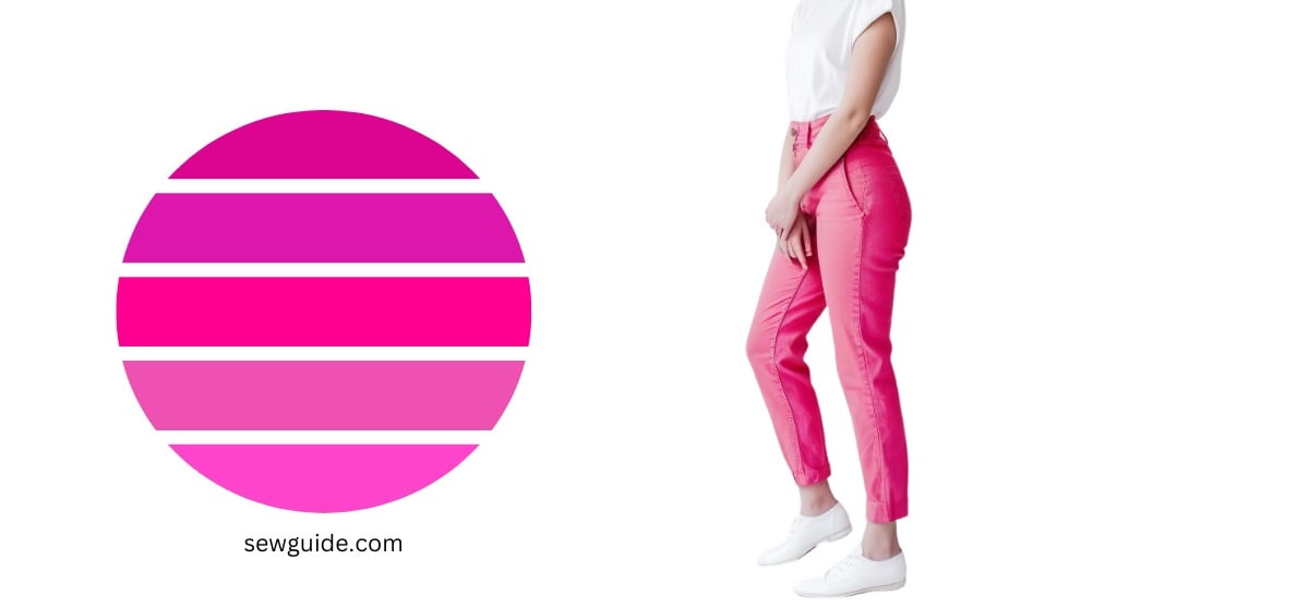 bright colors of pink