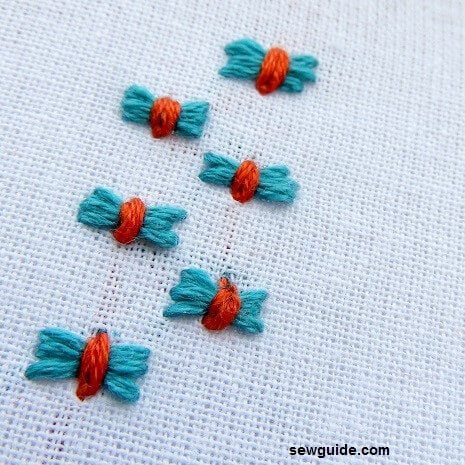 Butterfly chainstitch