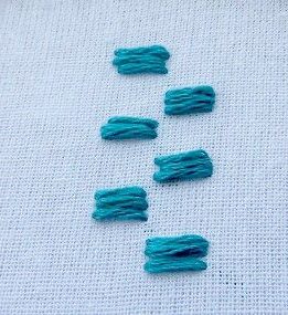 Make bunch of straight stitches