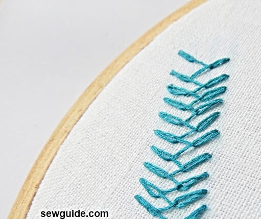 Chained Feather Stitch
