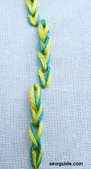 Chequered Chain stitch