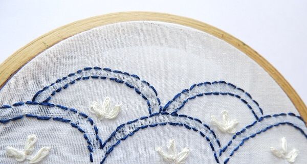 chikan motifs in scale pattern