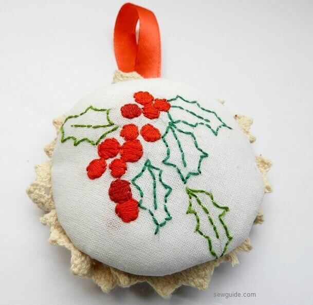 make your own embroidered christmas decorations