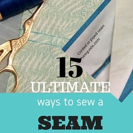 how to sew seams