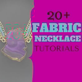 how to make fabric necklace