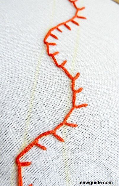 feather stitch variations