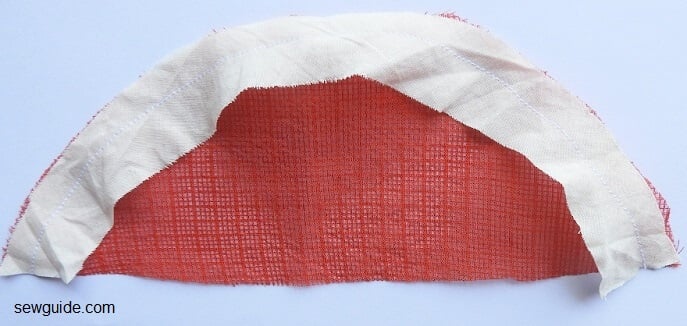 hem for curved edges