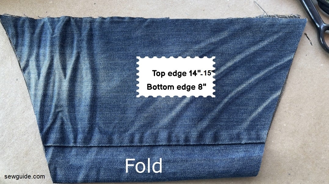 pattern for the denim pouch