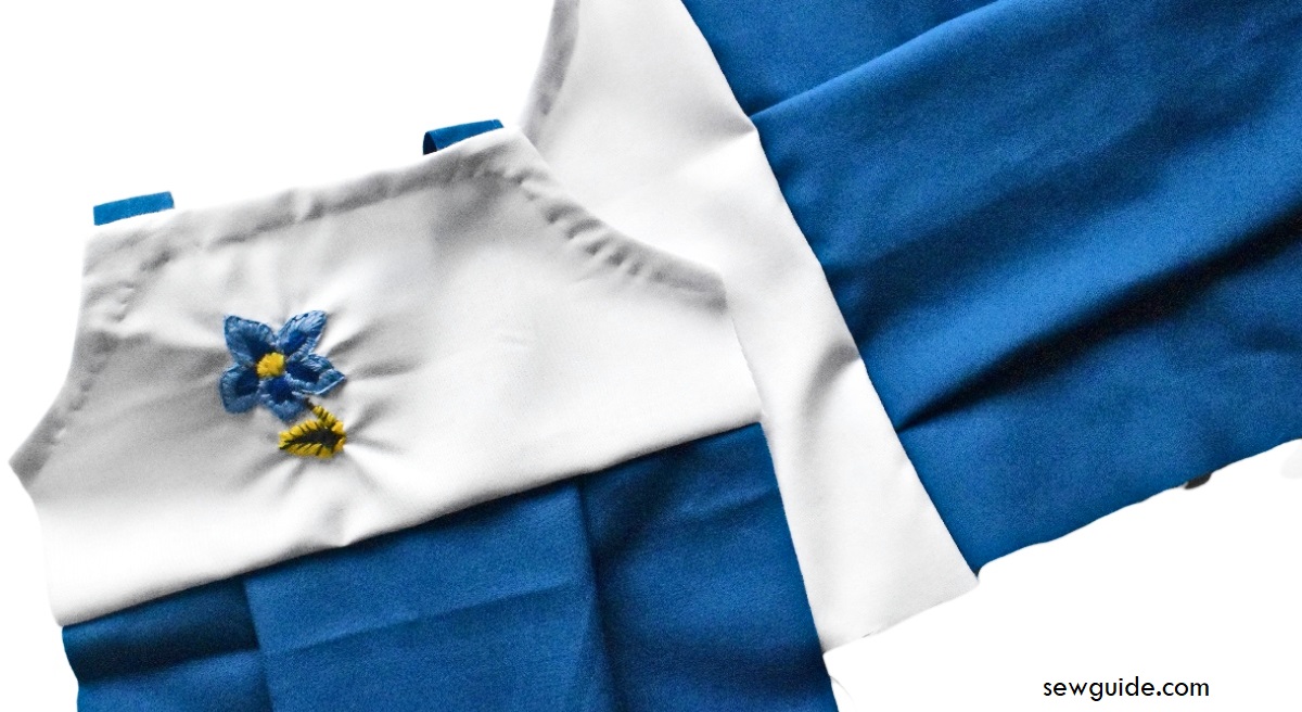 attach skirt pieces to the bodices