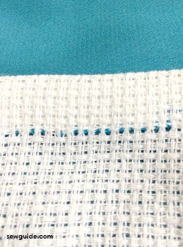 vertical hand stitch