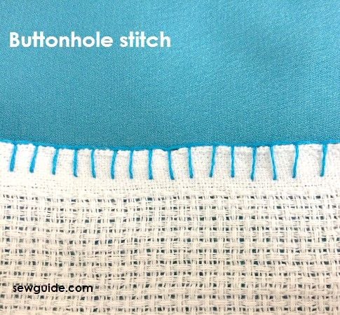 blanket stitch - hand stitches