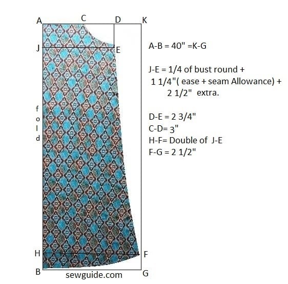 cut out the bodice for the front and back