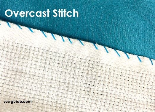 hand sewing overcast stitches