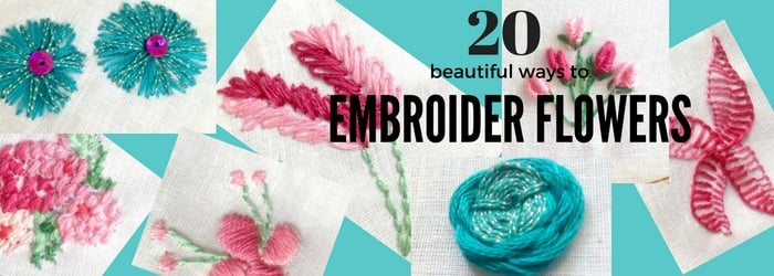basic embroidery flowers
