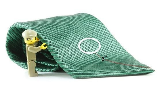 where to embroider on ties