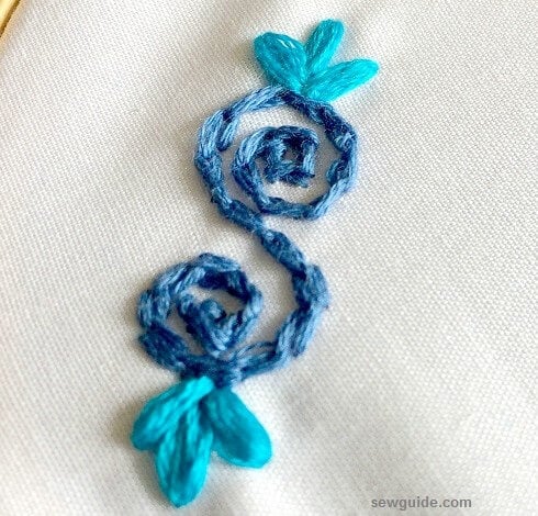 how to embroider a motif