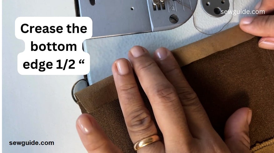 fold the bottom edge