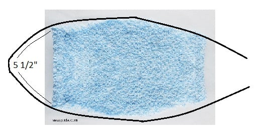 sew the bias tape around the mask