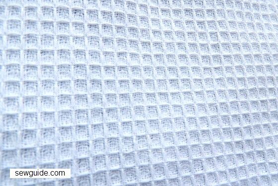 fabric weaves -waffle weave