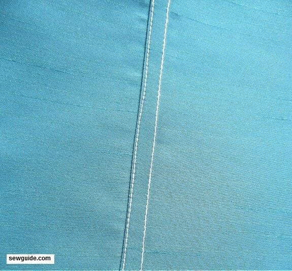 Top stitch the seam allowance in place