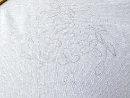 Small flowers are marked with vines and leaves around