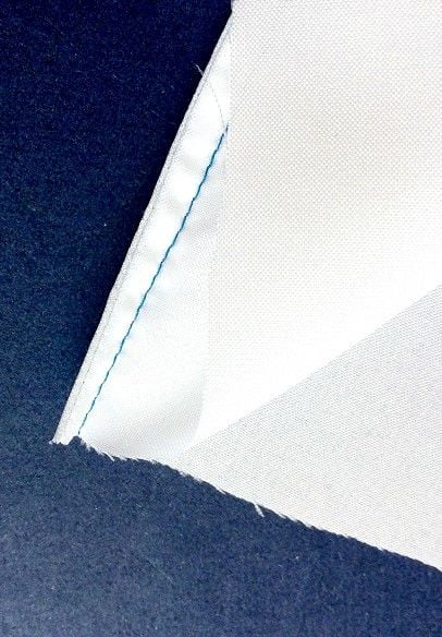 Wrong side of the fabric doesnot show the cut edges because of the french seam