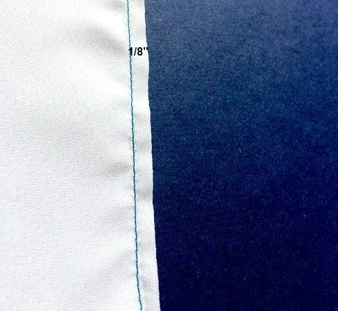 Trim seam allowance to 1/8 inch