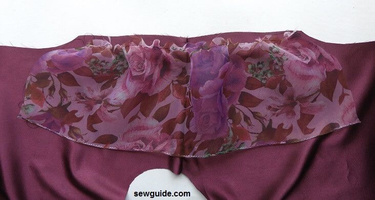 Pin and stitch the frill in place