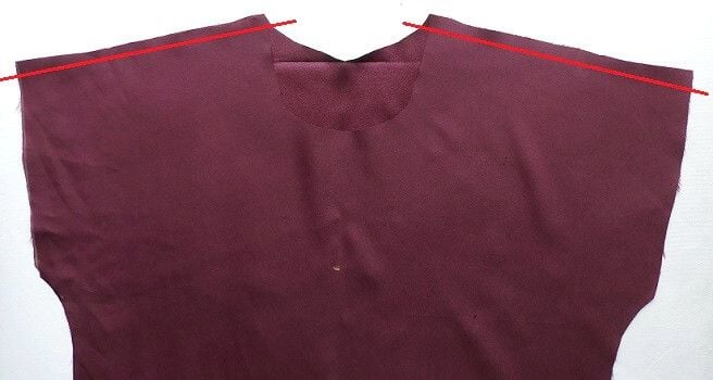 sew the top shoulder seams simple top with frilly sleeves