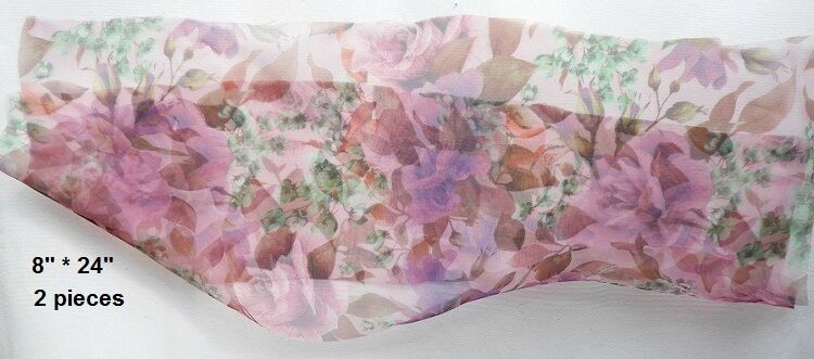 cut out 24 inches by 8 inches pieces for the frill on the sleeve hems