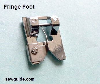 sewing machine feet - fringe foot