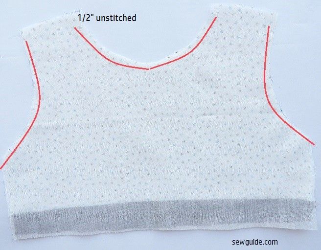 Sew the lining to the outer fabric like a facing
