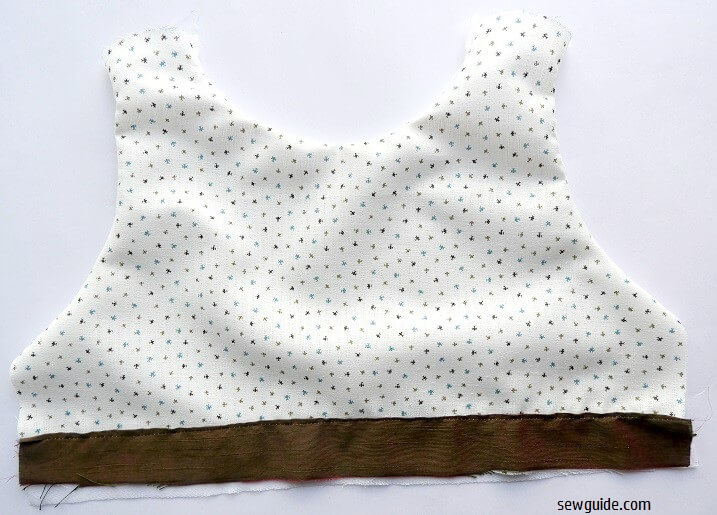 Turn the bodice right side out