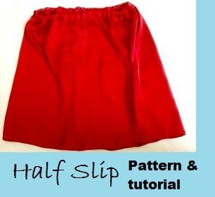 make a half slip