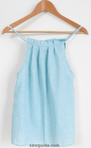 halterneck top diy halter neck top sewing pattern