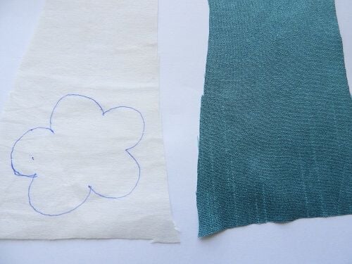 hand made applique cut out from interfacing