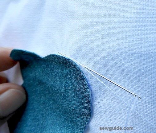 how to make the hand applique stitch